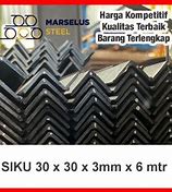 Harga Besi Siku 3X3 Tebal 3Mm Panjang 6 Meter